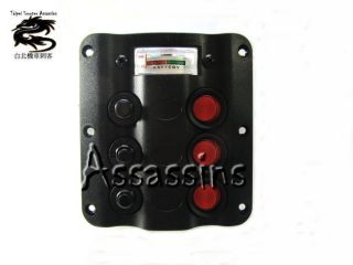 GANG BOAT YACHT ELECTRICAL LED SWITCH PANEL CIRCUIT BREAKERS 12V