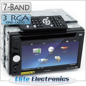 63 DOUBLE DIN 6.1 MONITOR RECEIVER LCD CAR CD IPOD DVD IPHONE PLAYER