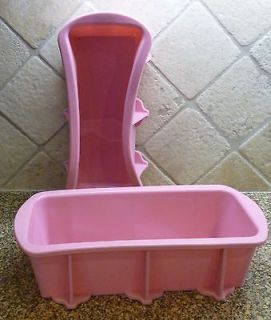 PINK SILICONE LOT 2 LOAF CAKE PANS/MOLD/MOULD EUC Jello/Sand 9.5X4X2