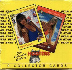 Hooters 1993 Calendar Girls Trading Card Box