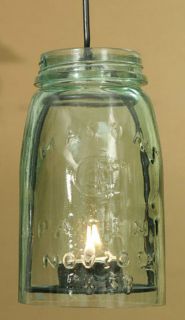 Country Hanging Mason Fruit Jar TEA LIGHT Candle Holder