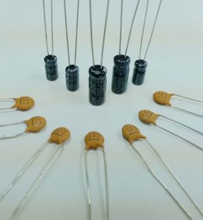 100uF JACKCON Electrolytic & Ceramic Capacitors Assorted Kit, 240pcs