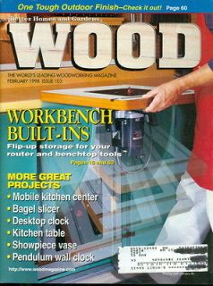 1998 Wood Magazine Workbench Built Ins Flip up Storage Router/Bagel
