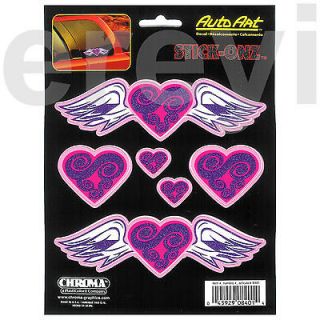 HEART DECALS Love Gives You Wings Girly Dream Car Auto Truck Sticker