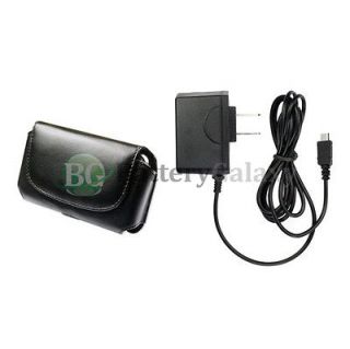 Home Wall AC Charger+Pouch Case Phone for Verizon Casio GzOne Commando