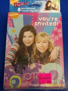 iCarly Carly Shay Nickelodeon Birthday Party Invitation/Thank You Note