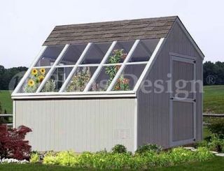 10 x 10 Greenhouse Backyard Garden Shed Plans #41010