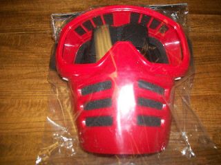 Red Vintage MX Motocross Goggles with Mask like old Scott Goggles