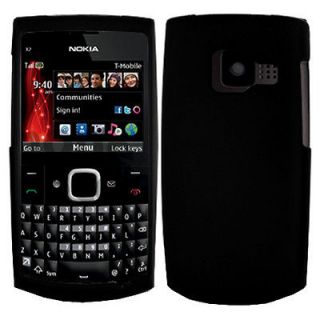 Black Rubberized Hard Case Cover for T Mobile Nokia X Series X2 X2 01