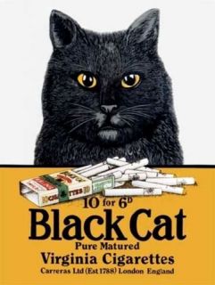 BLACK CAT VIRGINIA CIGARETTES/ CARRERAS LONDON, COLLECTABLE 12X 8