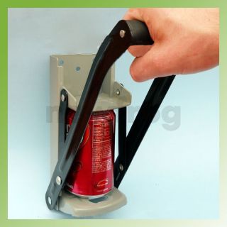 Beer Soda Can Crusher Compactor Wall Mount Bottle Opener Recycling