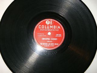Columbia 10 78/Guy Mitchell/Christopher Columbus/Sparrow In The Tree