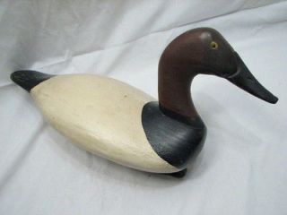 VINTAGE HAND PAINTED DUCK GOOSE DECOY WEIGHTED LEATHER ANCHOR LOOP
