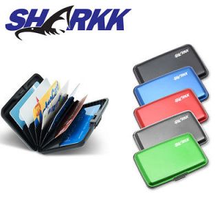 SHARKK Aluminum Wallet Credit Card Holder Organizer Blocks RFID Case