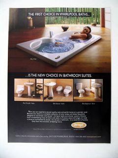 Jacuzzi J Sha Whirlpool Bath baths Bathroom Suites 1999 print Ad