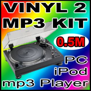 NEW 0.5M Turntable Vinyl LPs Converter to PC, CD &  Old Music