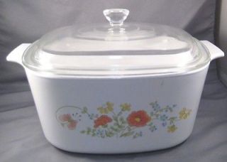 Corning Wildflower 3 Liter Square Covered Casserole