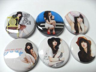 6x Carly Rae Jepsen Call Me Maybe rock Buttons Badges shirt pins