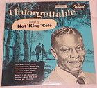 Unforgettable Nat King Cole Capitol Records Mona Lisa Pretend Make Her