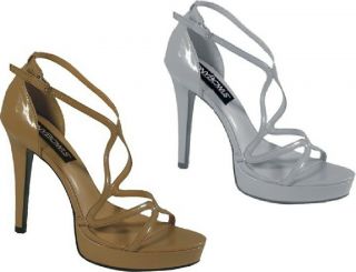 NEW Tony Bowls Cassie Prom Pageant Platform Strappy 5 Sandals Taupe