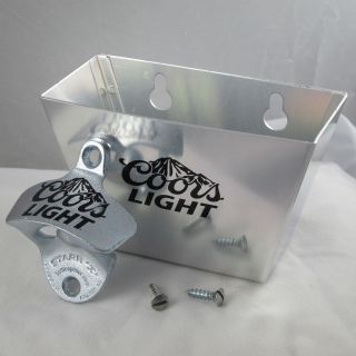 Combo Starr X Wall Mount Bottle Opener And Aluminum Cap Catcher Set