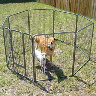 Heavy Duty Pet Playpen Dog Exercise Pen Cat Fence 8 panel 32  Inch
