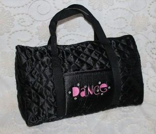 Capezio Qulited Satin Black Bag RV$19