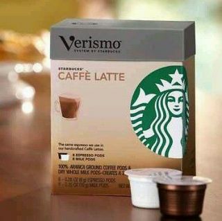 Starbucks coffee Verismo 80 espresso/ 80 milk pods total 160 loose