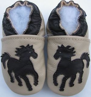 shoeszoo (carozoo) horse tan 12 18m soft sole leather baby shoes