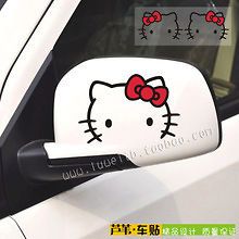 HELLO KITTY STICKER FOR CAR SIDE MIRROR OR FURNITURE