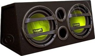 AW2121 CAR 12 ACTIVE ENCLOSURE DUAL/2 SUBWOOFERS POWERED SUB WOOFERS