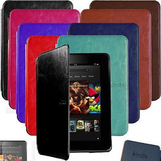 Auto Sleep LEATHER CASE COVER HARD SHELL for KINDLE FIRE HD 7 +SP