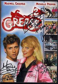 GREASE 2 Signed DVD Film MAXWELL CAULFIELD ADRIAN ZMED LEIF GREEN