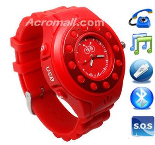 GSM Wrist Watch Cell Phone Dialing Child Tracker SOS  Bluetooth