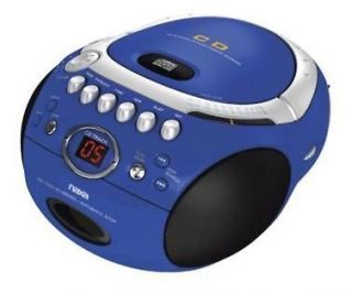 Portable CD Player AM/FM Stereo Radio Cassette Player/Recorder BLUE