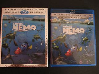 FINDING NEMO 3D + DVD + DIGITAL COPY NEW W/ CASE ORIGINAL ARTWORK