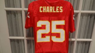 NWT NFL Womens Kansas City Chiefs Jamaal Charles Dazzle Jersey