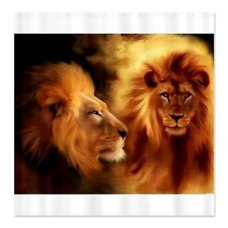 African Lion Shower Curtain by  66 663090259