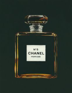 Advertising Poster/Print   Chanel Perfume   Dark Teal   17x22