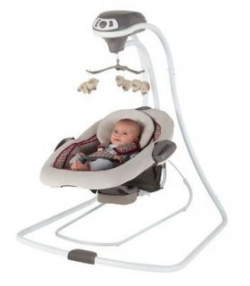 Graco DuetConnect LX Infant Baby Swing & Bouncer – Finley  1852653