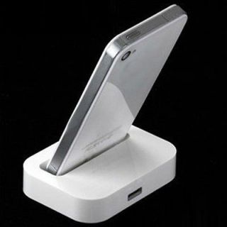 New White Data Sync Charger 8 Pin Dock Cradle Docking Station for
