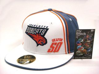 Charlotte Bobcats White New Era Vintage Fitted Cap
