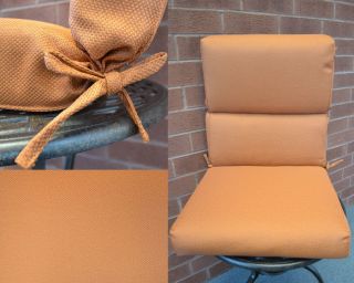 Thick SEAT and HIGH BACK Club Chat Chair Cushion For Outdoor Patio