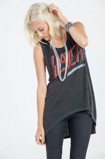 NWT CHASER Slayer Hi Lo Triblend Tank in Pigment Black  ALL SIZES