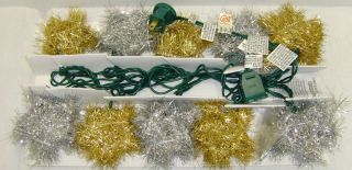 CLEAR STAR LIGHT SET Holiday Christmas Yard Lawn Outdoor Display Decor