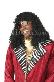 Black Curly Long Supa Freakin Wig Rick James