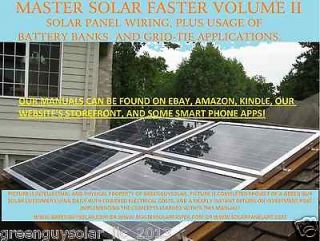 TO WIRE SOLAR PANELS,BATTERY BANKS, GRID TIE, CHARGE CONTROLLERS+MO RE