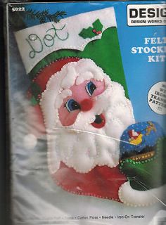 Felt Kit Santa With Snowglobe Stocking   Design Works