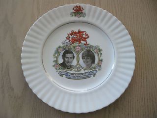 ANNE Eng. 10 3/8 PLATE Royal Marriage of CHARLES & DIANA Wedding