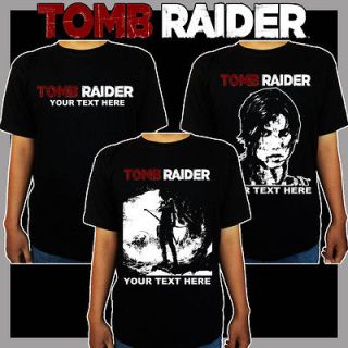 New Tomb Raider PS3 XBOX 360 Game Black Personalized T shirt Tee